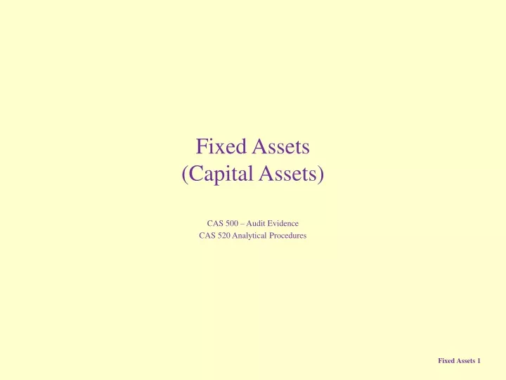fixed assets capital assets n.