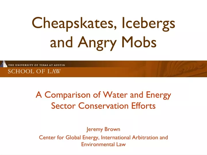 cheapskates icebergs and angry mobs n.