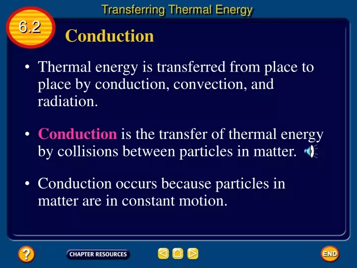 transferring thermal energy n.