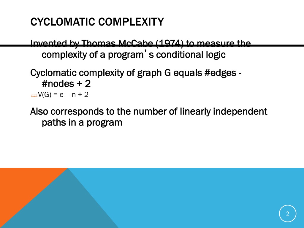 Ppt Cyclomatic Complexity Powerpoint Presentation Free Download Id9710905 7044