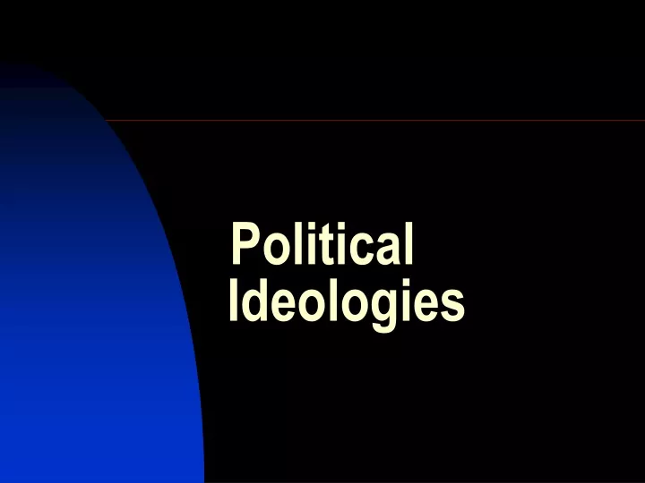 political ideologies n.