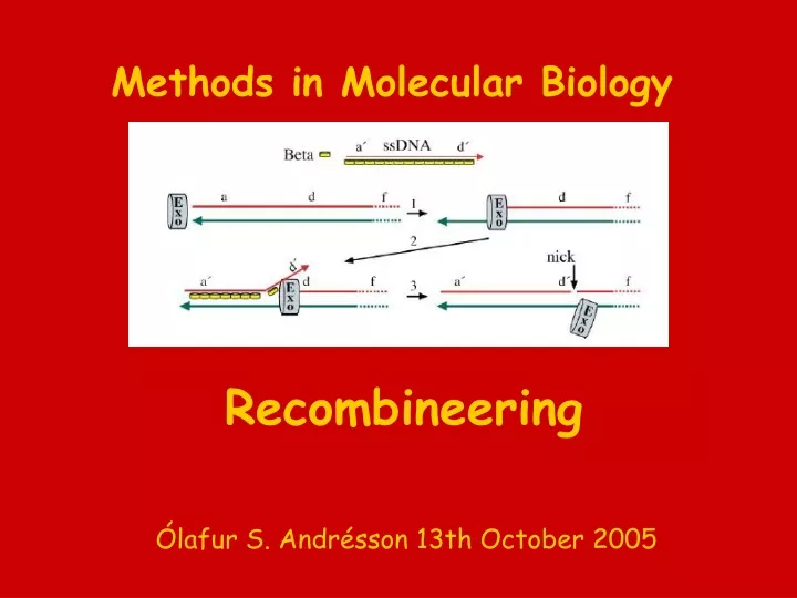 methods in molecular biology n.
