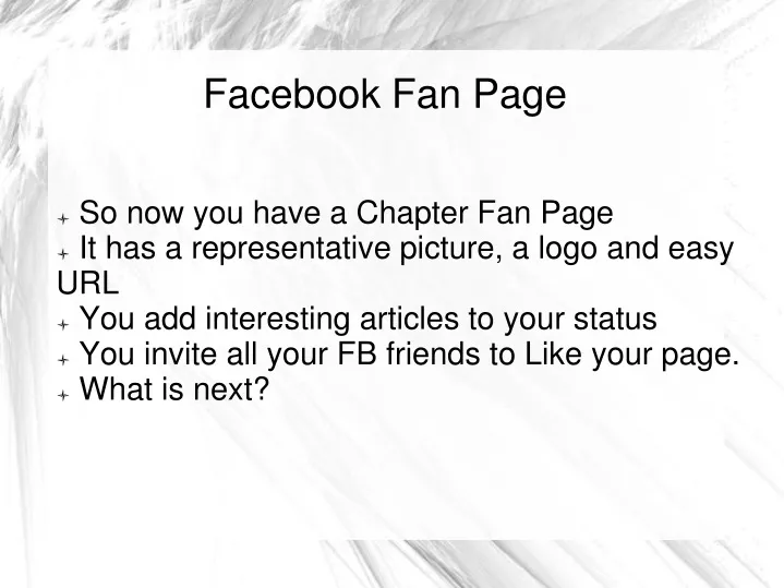 facebook fan page n.