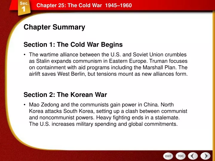 Ppt Section 1 The Cold War Begins Powerpoint Presentation Free