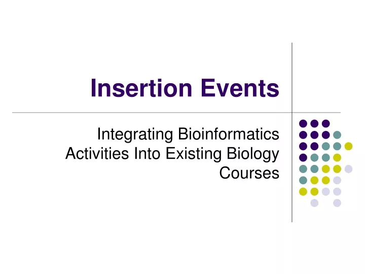 insertion events n.