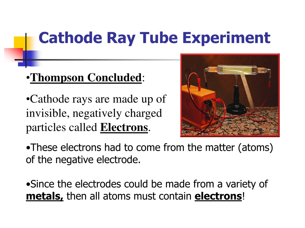 cathode ray tube experiment in high school