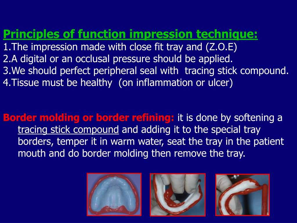 PPT Final impression techniques of complete denture PowerPoint