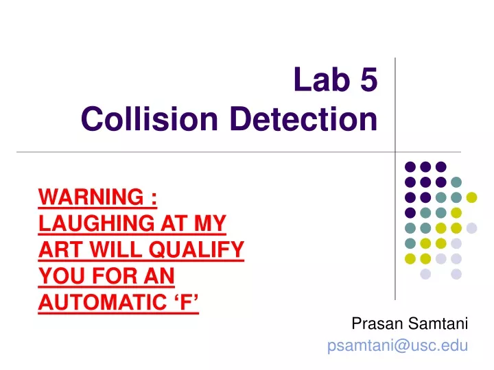 lab 5 collision detection n.