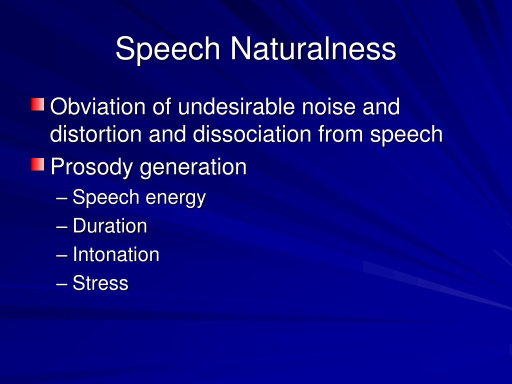 definition of speech naturalness
