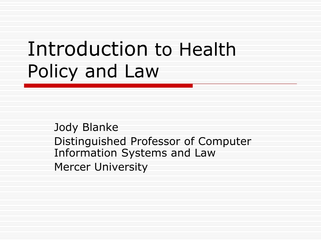 phd health law and policy