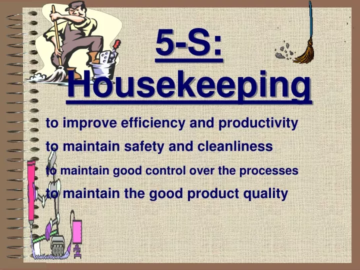 5s good housekeeping powerpoint presentation