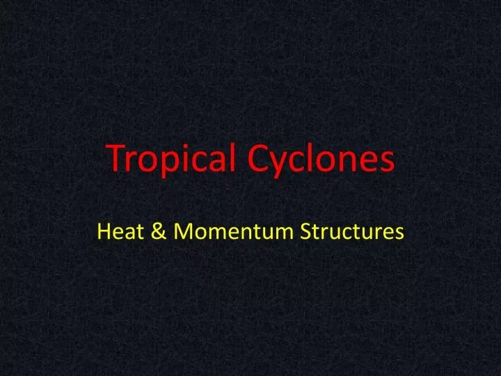 tropical cyclones n.