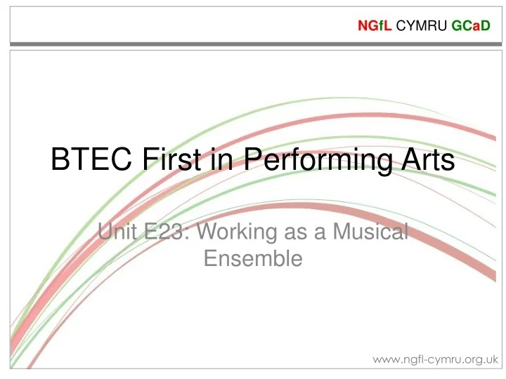 PPT - BTEC First in Performing Arts PowerPoint Presentation, free ...