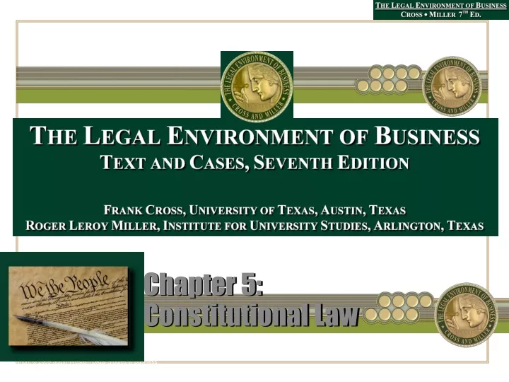 Ppt Chapter 5 Constitutional Law Powerpoint Presentation Free