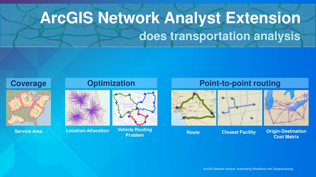 PPT - ArcGIS Network Analyst: Automating Workflows With Geoprocessing ...