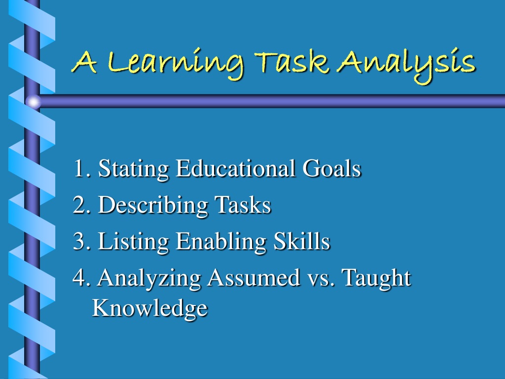 what is a task in education