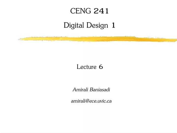 Ppt Ceng Digital Design Lecture Powerpoint Presentation Free Download Id