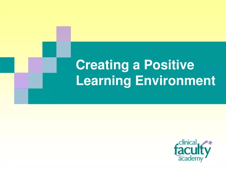 creating a positive learning environment n.