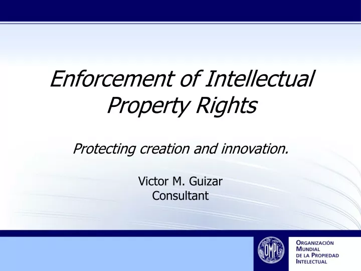 Ppt Enforcement Of Intellectual Property Rights Powerpoint Presentation Id