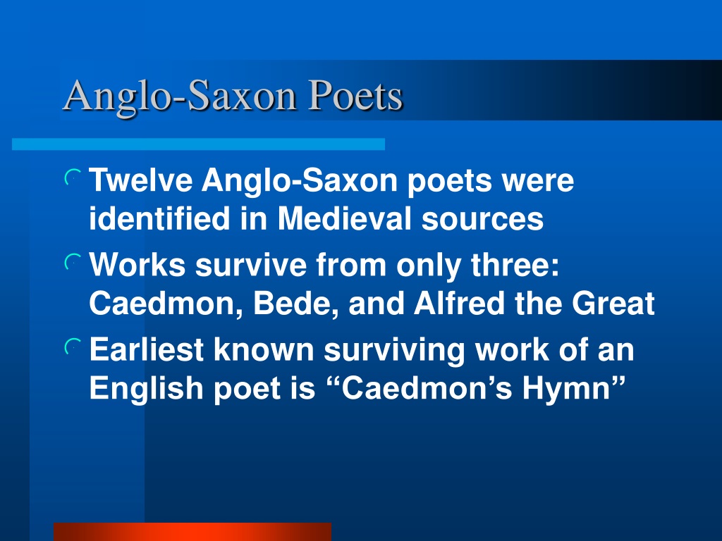 Ppt Anglo Saxon Literature Powerpoint Presentation Free Download