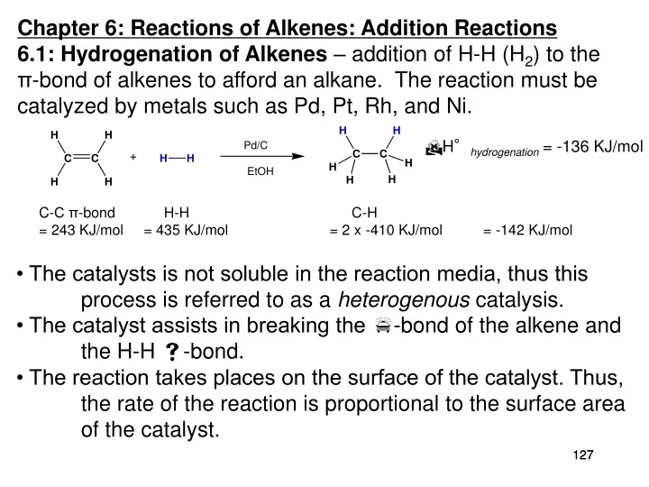 chapter 6 reactions of alkenes addition reactions n.