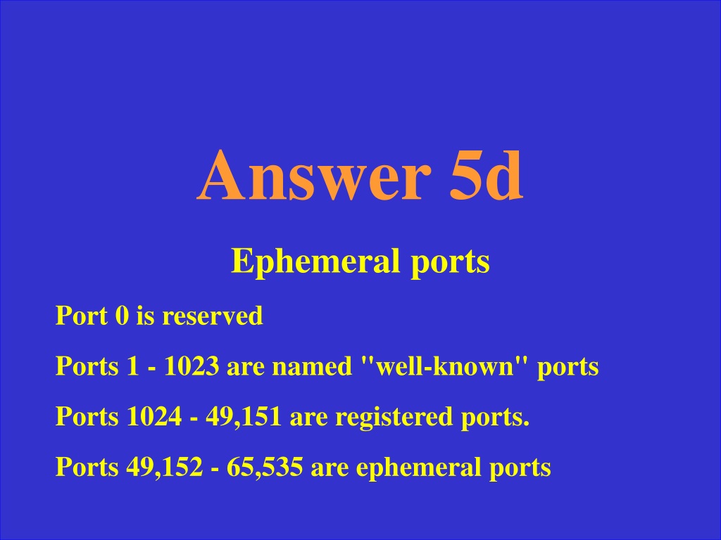 open ephemeral ports