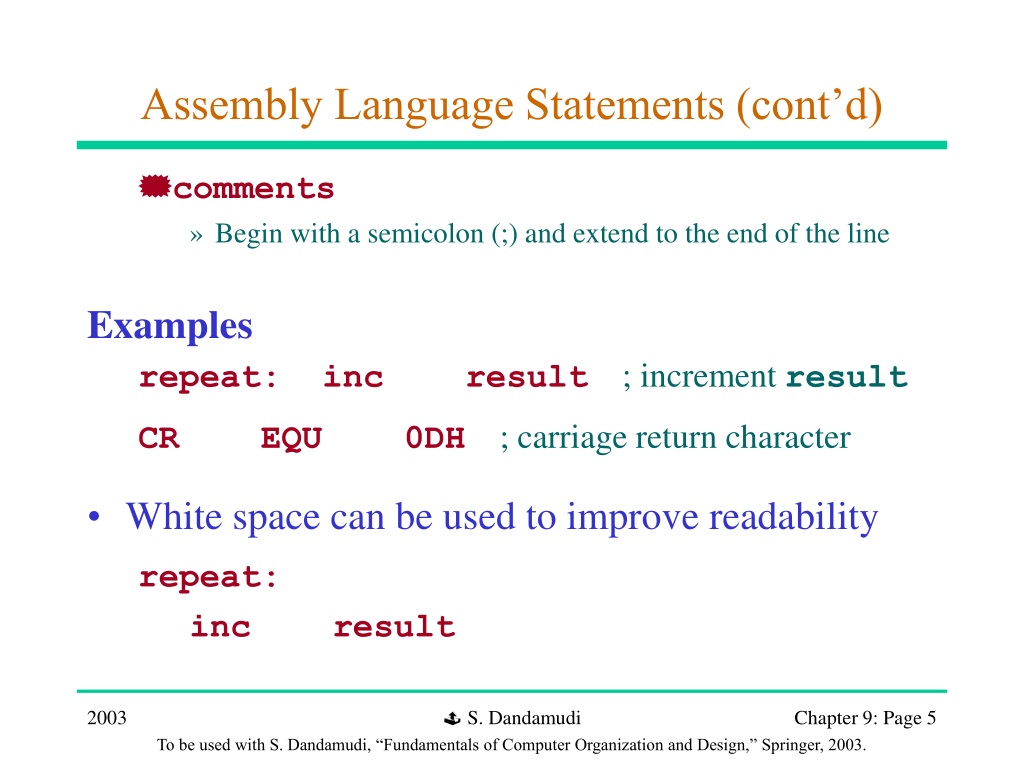 Ppt Overview Of Assembly Language Powerpoint Presentation Free Download Id9730464 