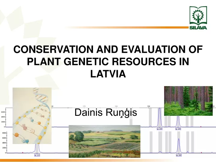 conservation and evaluation of plant genetic n.