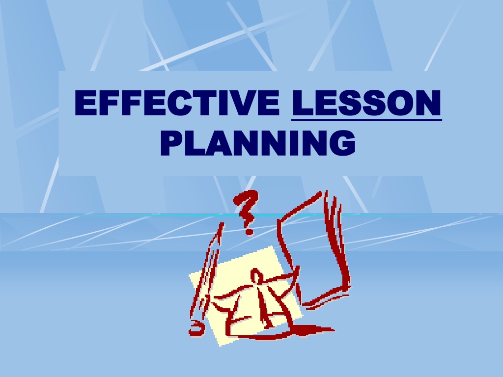 steps involved in effective lesson presentation