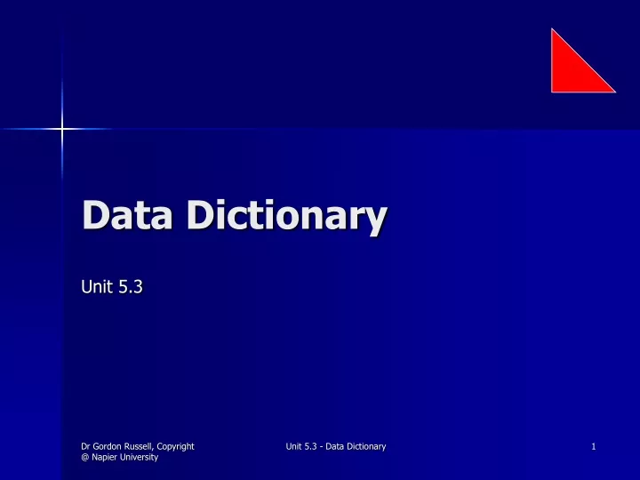 data dictionary n.