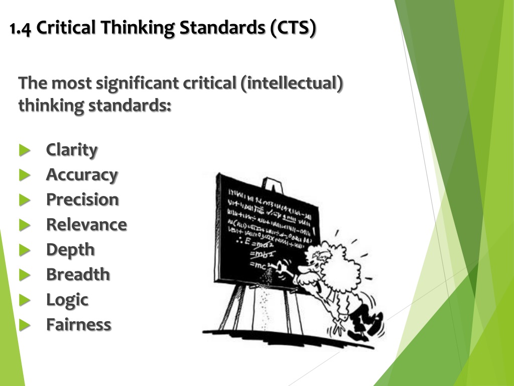 what is the standard of critical thinking