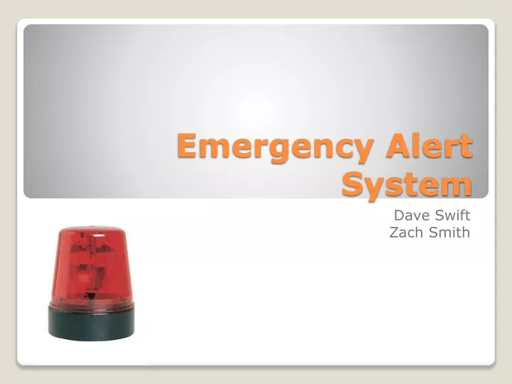 emergency alert system n.