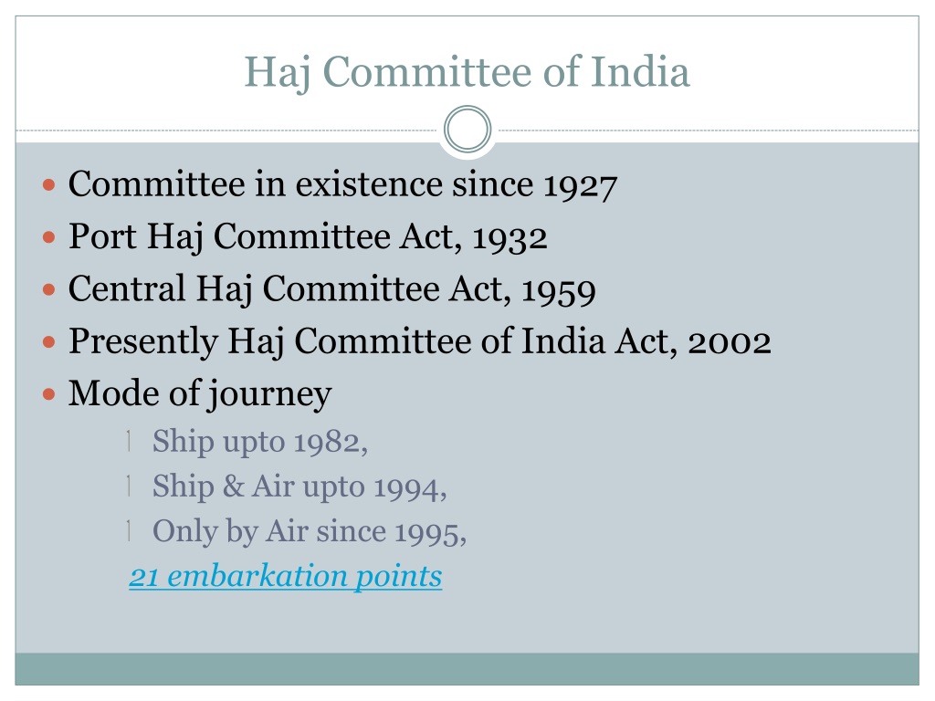 PPT Haj Committee of India PowerPoint Presentation, free download ID9733891