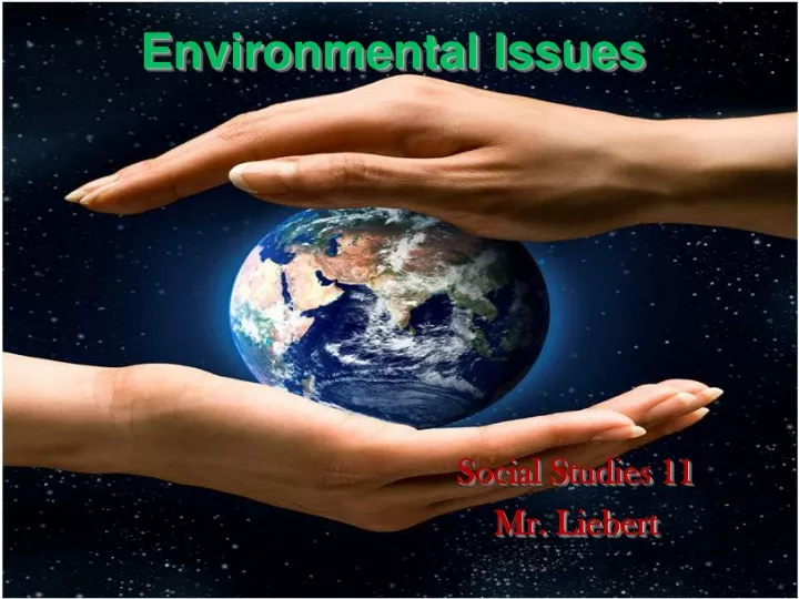 environmental issues n.