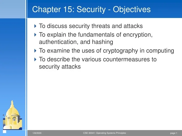 PPT - Chapter 15: Security - Objectives PowerPoint Presentation, free ...