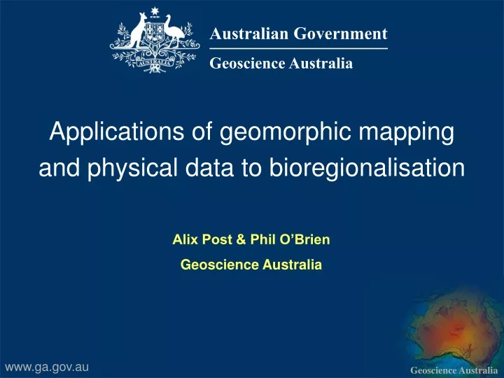 australian government geoscience australia n.