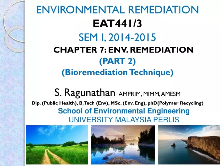 environmental remediation eat441 3 sem i 2014 n.