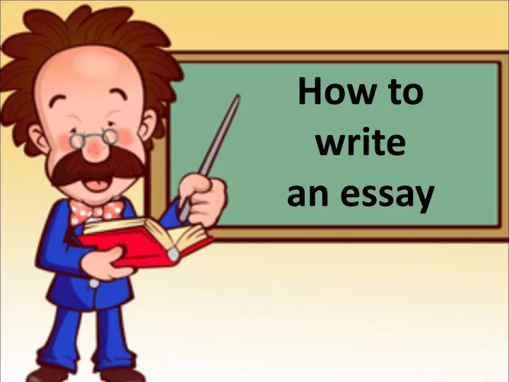 how to write an essay n.