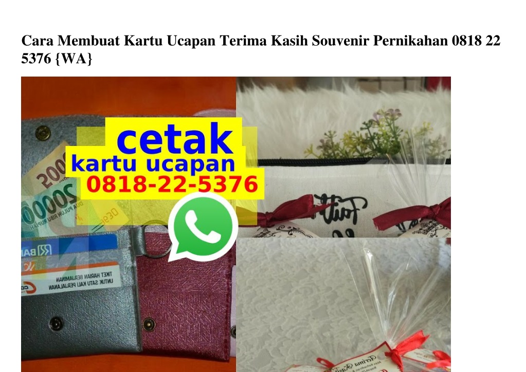 Ppt Cara Membuat Kartu Ucapan Terima Kasih Souvenir Pernikahan 0818 22 5376[wa] Powerpoint