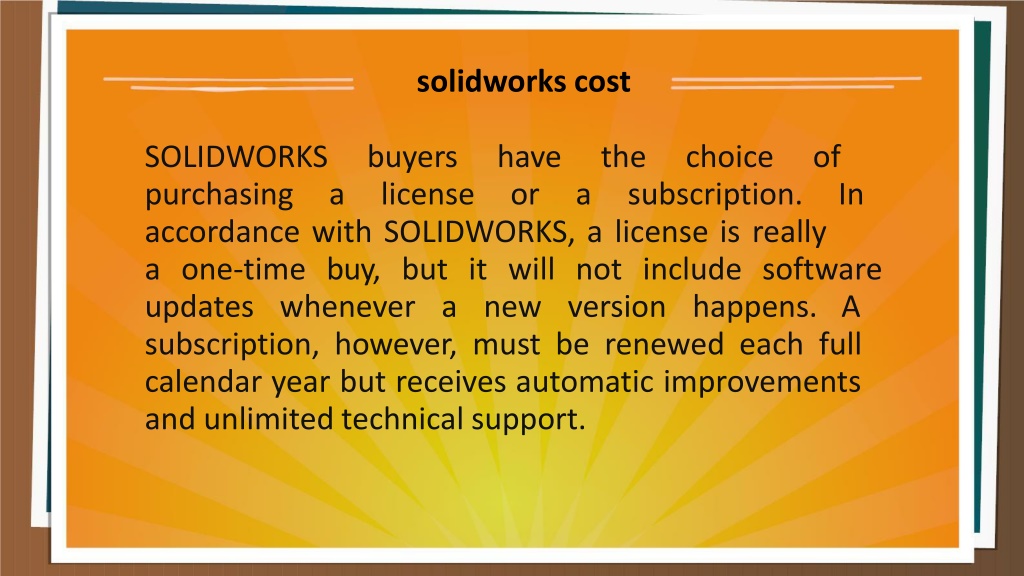 PPT - Cost Of Solidworks PowerPoint Presentation, Free Download - ID ...