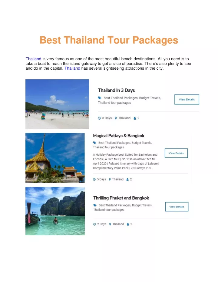 best thailand tour packages n.