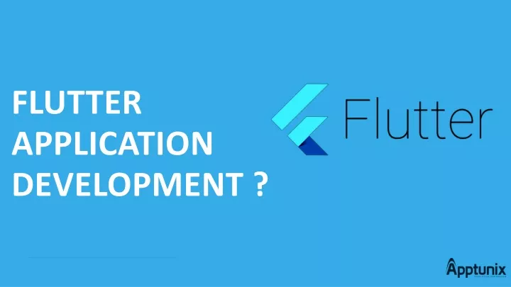 flutter application development n.