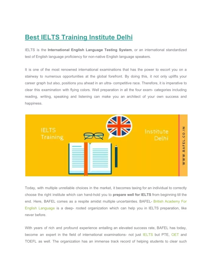 best ielts training institute delhi n.