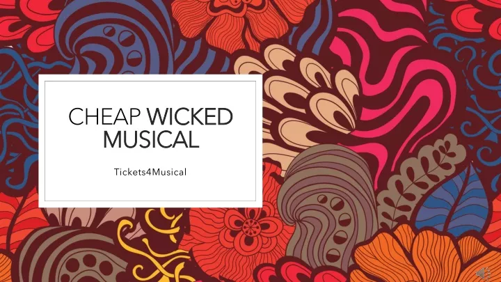 cheap wicked wicked musical musical n.