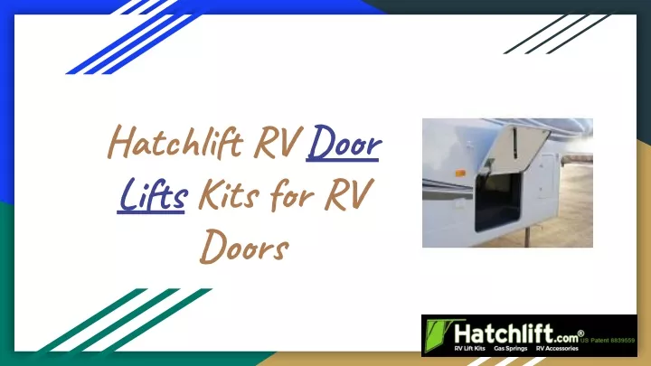 hatchlift rv door lifts kits for rv doors n.