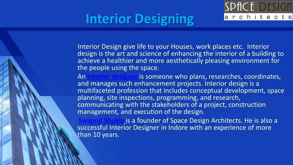 PPT - Best Interior Designer in Bhopal - Space Design Architects ...