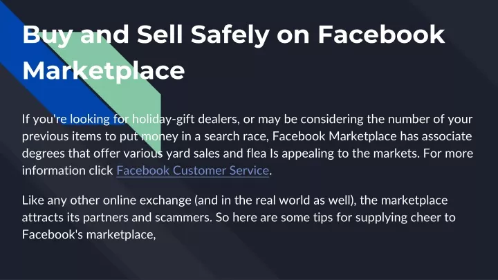 buy and sell safely on facebook marketplace n.