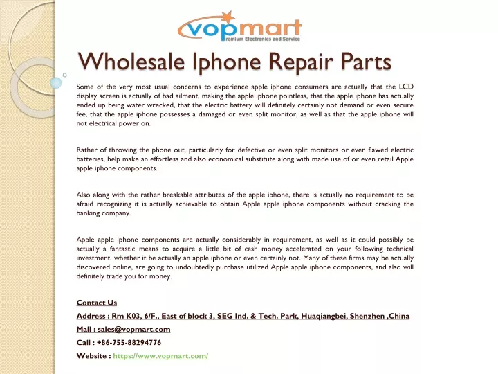 wholesale iphone repair parts n.
