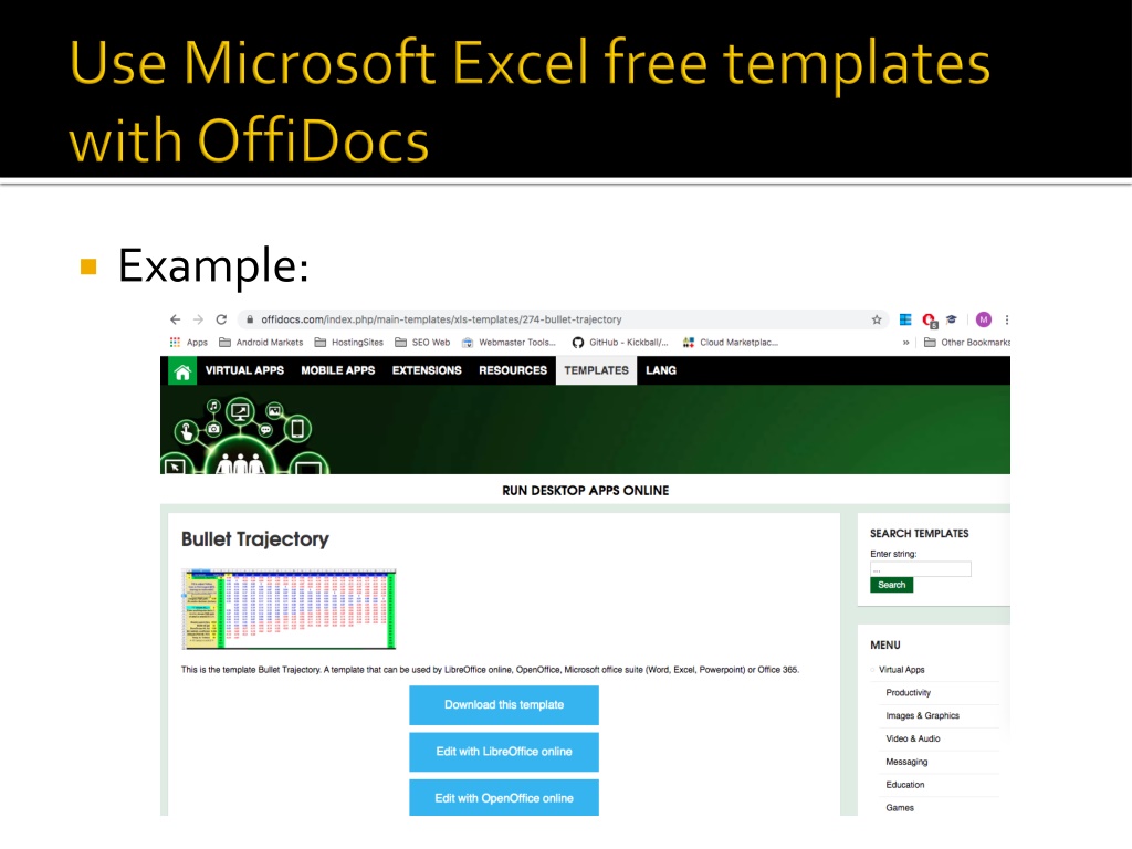 Use Excel Online for Free by OffiDocs for office