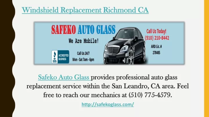 windshield replacement richmond ca n.